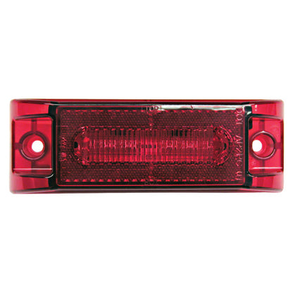 Rectangular Red Led W/Reflex