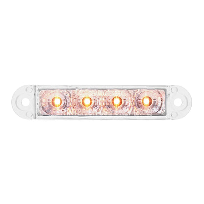 3 1/2´´ Led Light Bar Amber/Clear Lens