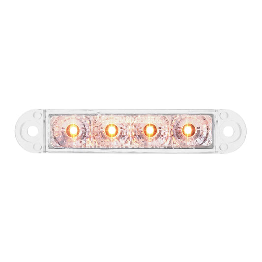 3 1/2´´ Led Light Bar Amber/Clear Lens