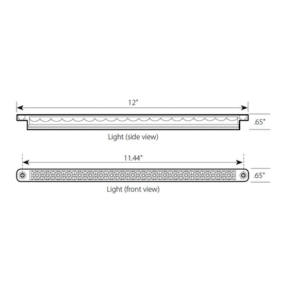 12´´ Led Light Bar Amber