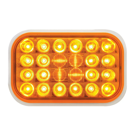 Rectangular Pearl Led Amber Sealed Light