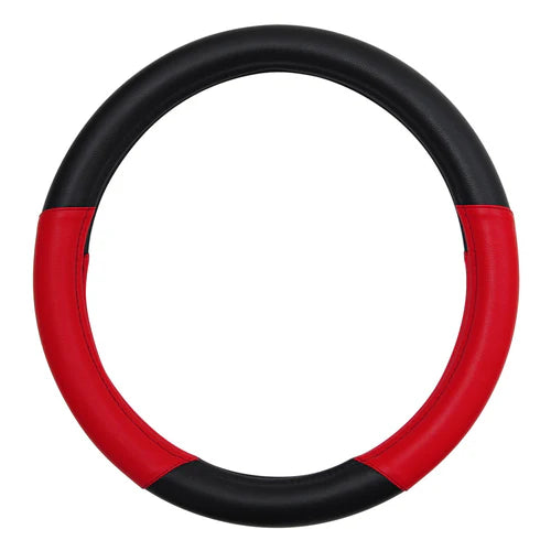 18" Steering Wheel Cover Red/Black