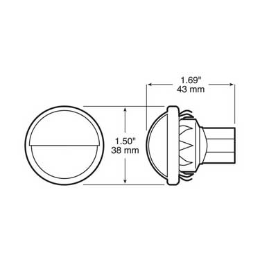 Round Led License Light