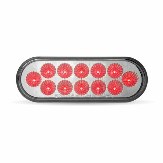 Red/Clear Lens Oval Led Light