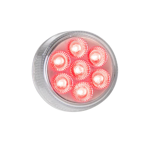 2´´ Led Marker Light Red/Clear Lens