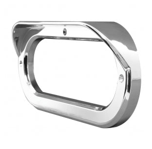 Oval Chrome Bezel with Visor