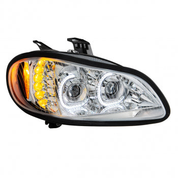 Chrome Led Projector Headlight for Freightliner M2-D