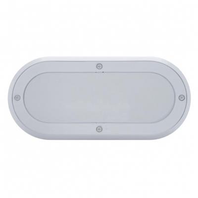 Oval Chrome Mirror Light Bezel